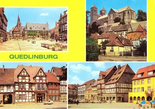 AK, Quedlinburg, vier Abb., 1984