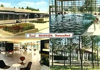 AK, Bad Bevensen, Thermalbad, 4 Abb., ca. 1980