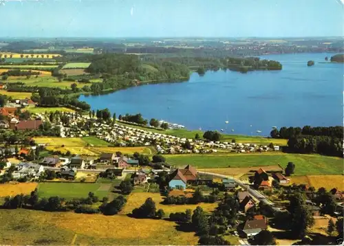 AK, Dersau am Großen Plöner See, Luftbildansicht, Campingplatz, um 1978