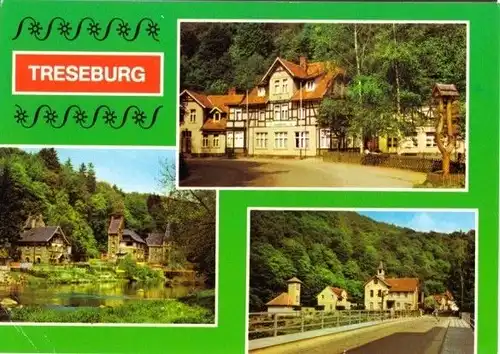 AK, Treseburg, 3 Abb., u.a. FDGB-Heim "Luppbode", 1979