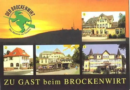 AK, Schierke Harz, vier Gaststättenabb., ca. 1995