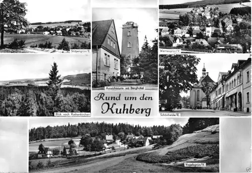 Ansichtskarte, Rund um den Kuhberg, sechs Abb., 1977