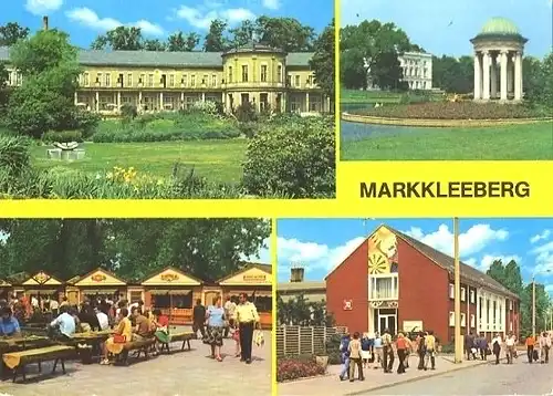 AK, Markkleeberg, 4 Abb, u.a. Gastst. "Agra-Club", 1977