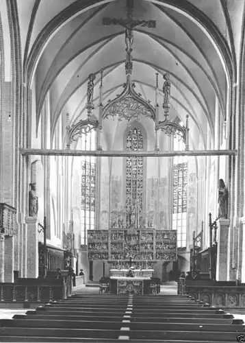AK, Salzwedel, Kirche St. Marien, Innenansicht, 1971