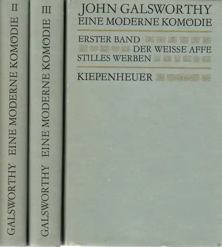 Galsworthy, John; Eine moderne Komödie, drei Bände, 1987