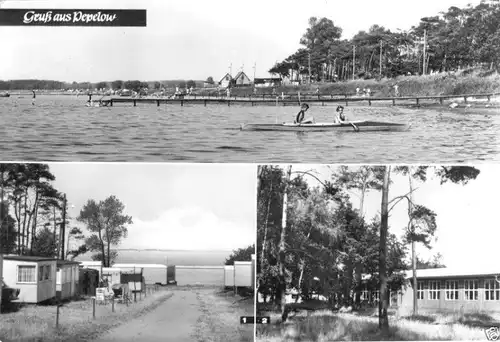 AK, Pepelow Ostsee, drei Abb., Zeltplatz, 1978