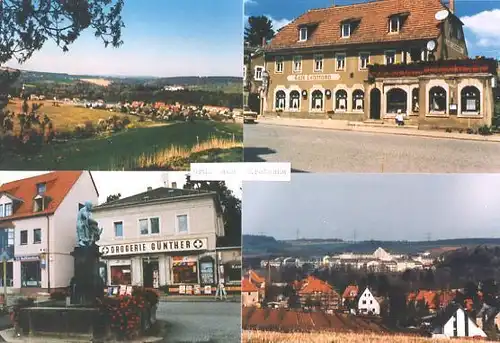 AK, Kreischa, 4 Abb., Café, Drogerie, Echtfoto, ca 1995