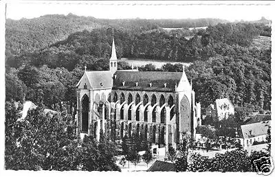 AK, Altenberg b. Köln, Altenberger Dom, Luftbild, 1958