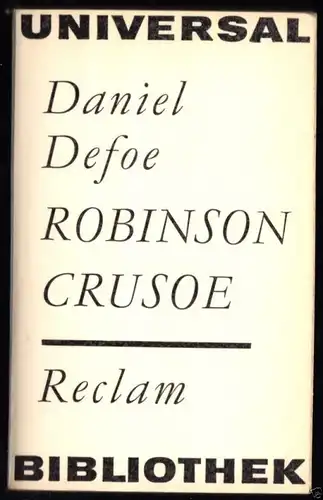 Defoe, Daniel; Robinson Crusoe, 1965, Reclam 200