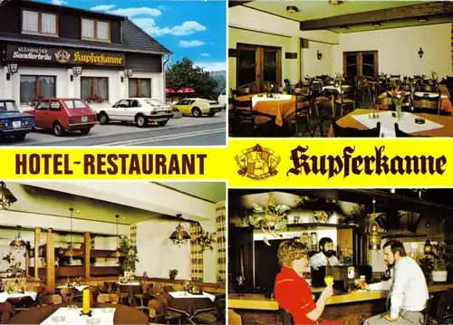 AK, Niederaula, Hotel-Restaurant "Kupferkanne", vier Abb., um 1985