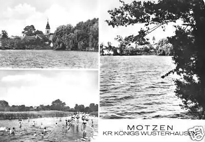 AK, Motzen Kr. Königs Wusterhausen, drei Abb., 1976