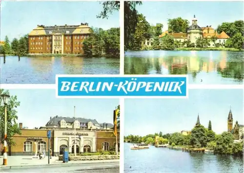Ansichtskarte, Berlin Köpenick, vier Abb., 1965