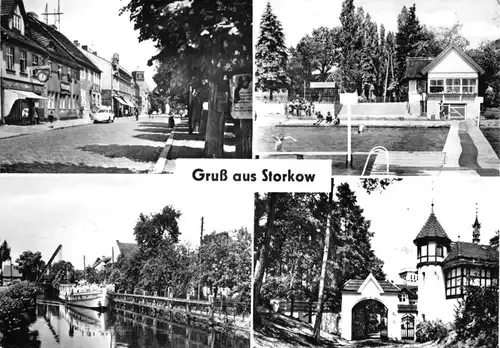 AK, Storkow, vier Abb., 1969
