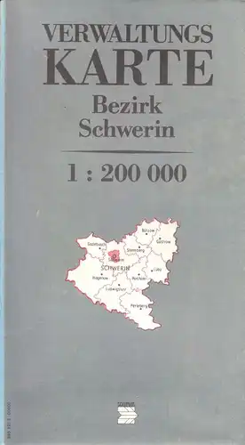 Verwaltungskarte, Bezirk Schwerin, 1985