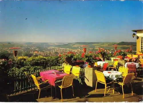 AK, Bad Mergentheim, Blick vom Waldeck auf Bad Mergentheim, 1977