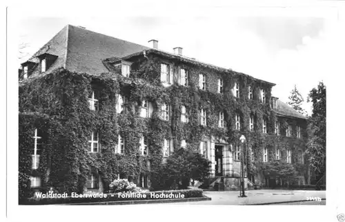 Ansichtskarte, Eberswalde, Forstliche Hochschule, 1957