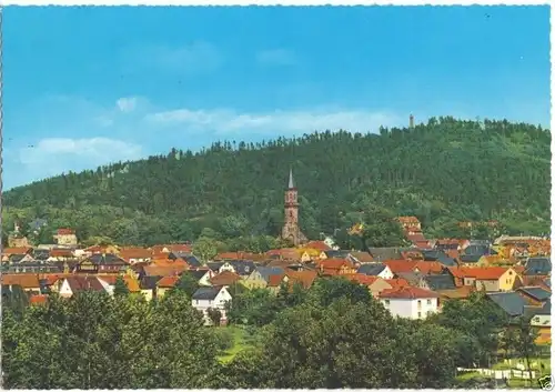 AK, Neustadt b. Coburg, Teilansicht mit Blick zum Muppberg, um 1970