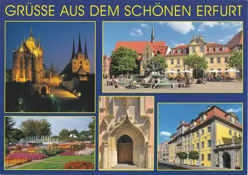 AK, Erfurt, fünf Abb., um 2000