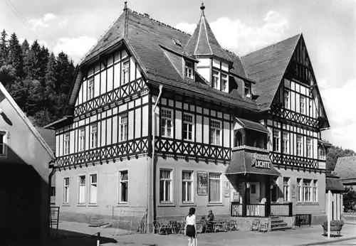 Ansichtskarte, Unterweißbach Thür. Wald, FDGB-Ferienheim "Goldene Lichte", 1986