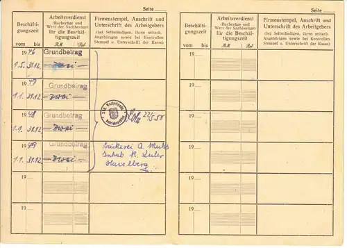 SVK Brandenburg, Westprignitz, Havelberg, Ausweis mit Dienstsiegeln, 1946-1948