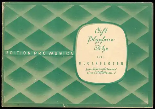 Acht polyphone Sätze für drei Blockflöten ..., 1950