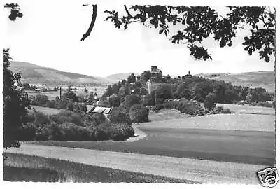 AK, Trendelburg, Ortslage mit Burg, ca. 1960