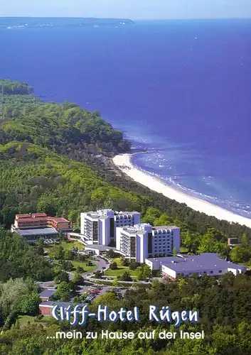 AK, Ostseebad Sellin Rügen, Cliff-Hotel Rügen, Luftbildansicht, um 1999