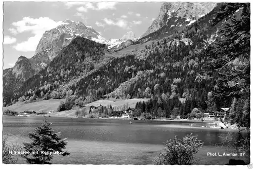 AK, Berchtesgaden, Hintersee mit Reiteralpe, um 1960