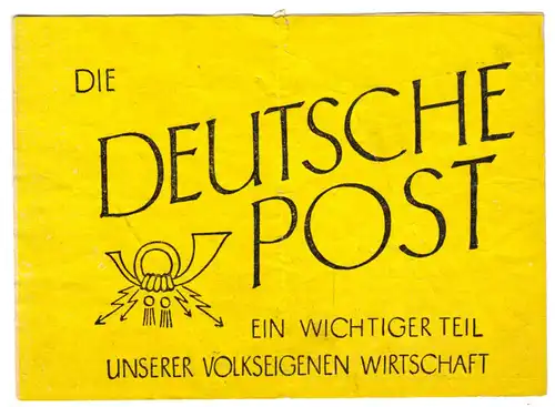 Werbefaltblatt der Deutschen Post, 1952