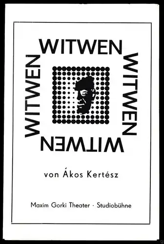 Theaterprogramm, Maxim Gorki Theater Berlin - Studiobühne, Witwen, 1978/79