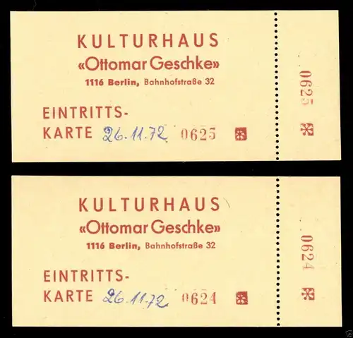 Konzertprogramm, Kammersänger Herbert Rössler, Kulturhaus Berlin Karow, 1972