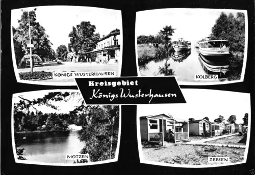 Ansichtskarte, Kreis Königs Wusterhausen, vier Abb., 1966