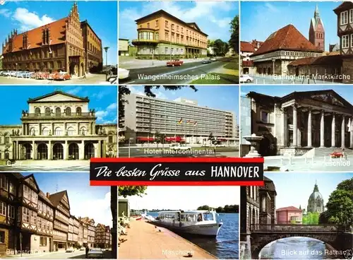 AK, Hannover, neun Abb., 1973