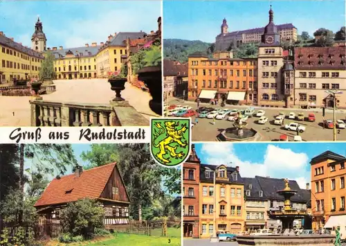 AK, Rudolstadt, vier Abb., 1977