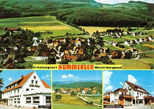 AK, Hummersen Weserbergland, vier Abb., 1973