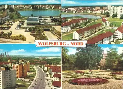 AK, Wolfsburg - Nord, vier Abb., 1972