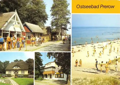 AK, Ostseebad Prerow, vier Abb., um 1990