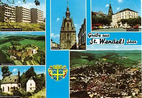 AK, St. Wendel Saar, sechs Abb., 1980