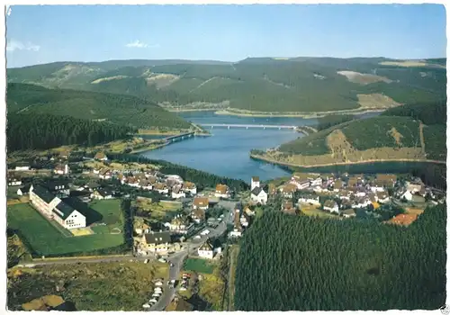 AK, Schulenberg Oberharz, Ansicht mit Okertalsperre, 1967