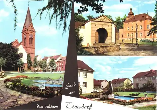 AK, Troisdorf, drei Abb., gestaltet, um 1980