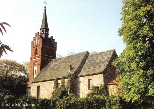 AK, Hermersdorf / Obersdorf Kr. Strausberg, OT Münchehofe, Kirche, 1996