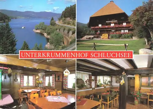 AK, Schluchsee - Aha, Vesperstube Unterkrummenhof, vier Abb., 1989