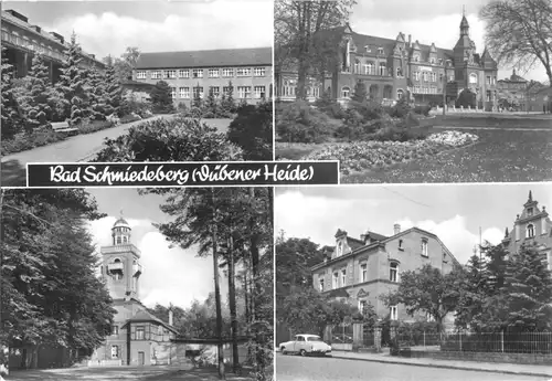 Ansichtskarte, Bad Schmiedeberg Dübener Heide, vier Abb., 1983