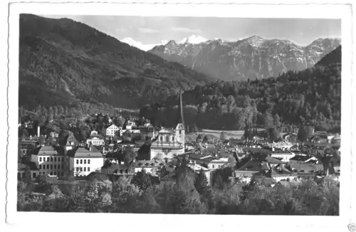 AK, Bad Ischl, Teilansicht mit Dachstein, 1952