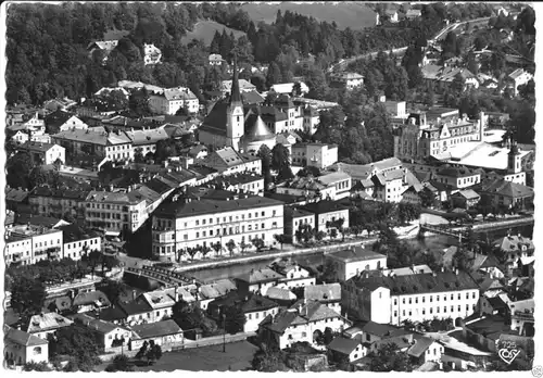 AK, Bad Ischl, Teilansicht der Innenstadt, ca. 1965