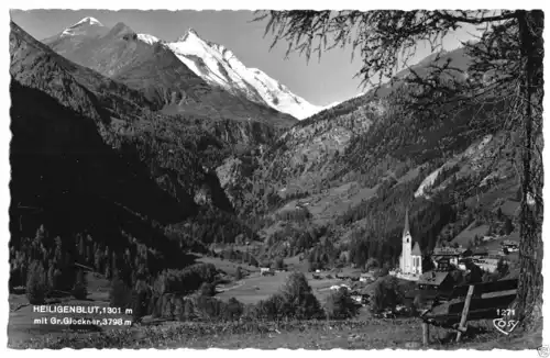 AK, Heiligenblut mit Großglockner, ca. 1955