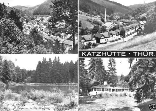 AK, Katzhütte Thür., vier Abb., 1983