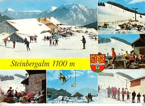 AK, Steinbergalm bei Ruhpolding Obb., sechs Winteransichten, 1983