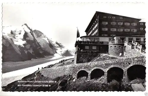 AK, Kaiser-Franz-Josefhaus mit Großglockner, ca. 1958