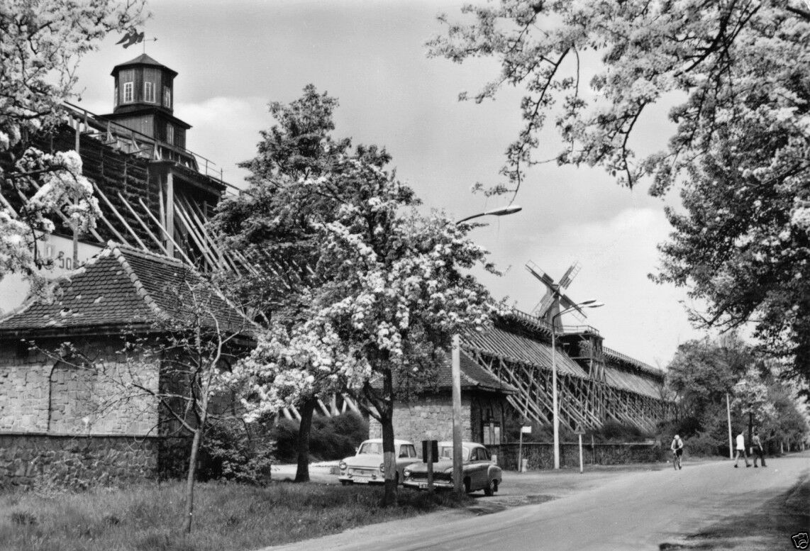 AK, Schönebeck Elbe, Volksbad Bad Salzelmen Gradierwerk, 1971 Nr